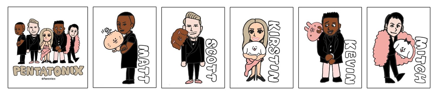 Pentatonix「ラッキー・ワンズ【ジャパン・デラックス・エディション】」特典ステッカー