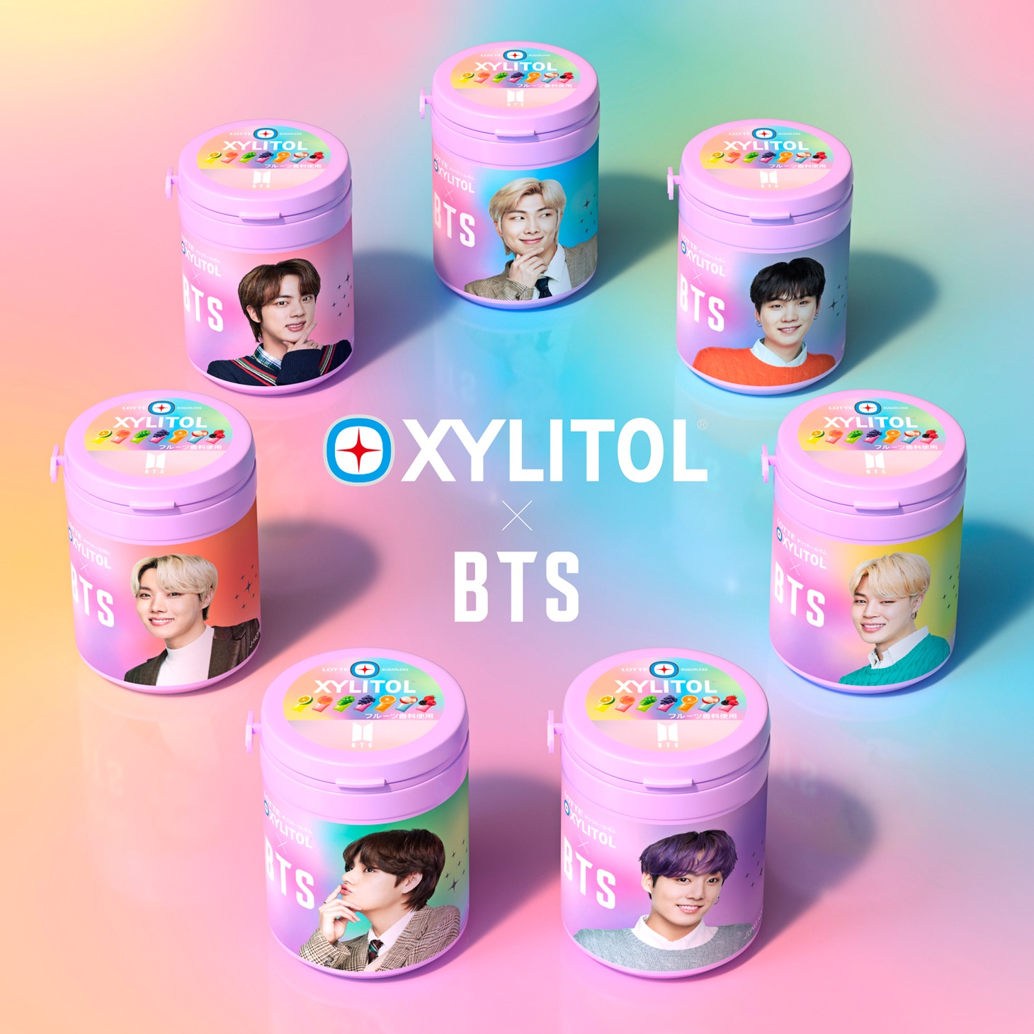 人気画像2位は「BTS『キシリトールガム』コラボボトル10月発売決定、紫のボトルに7つのフルーツ味」より、「キシリトールガム BTS Smileボトル」ソロバージョン。