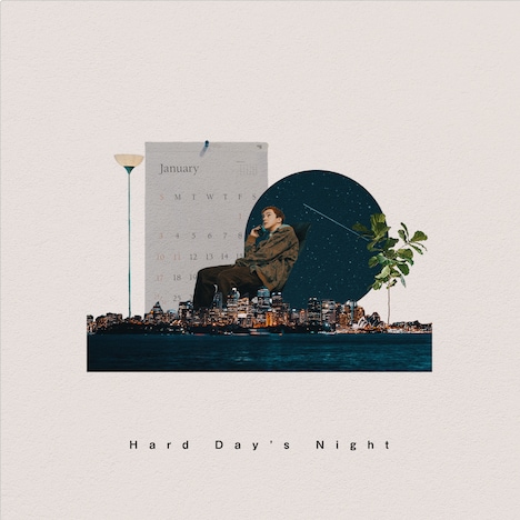 Sean Oshima「疲れた日の夜に -Hard Day's Night- 」配信ジャケット