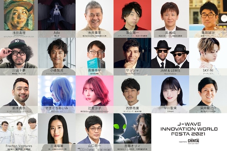 「J-WAVE INNOVATION WORLD FESTA 2021 supported by CHINTAI」出演者