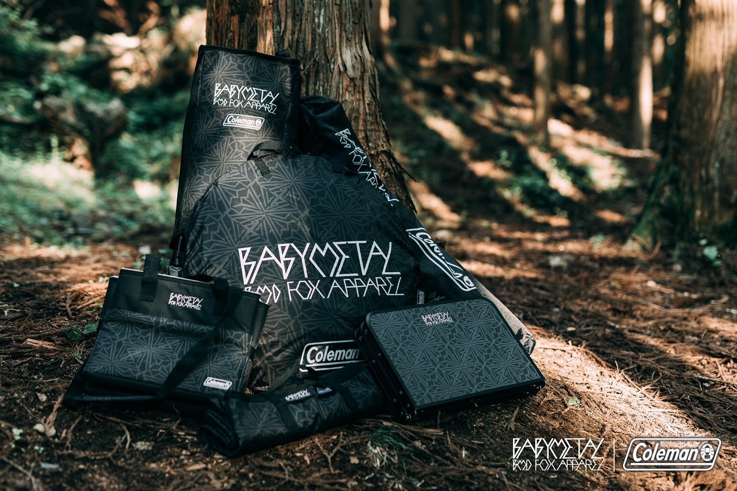 BABYMETAL「BMD FOX APPAREL × Coleman」製品イメージ