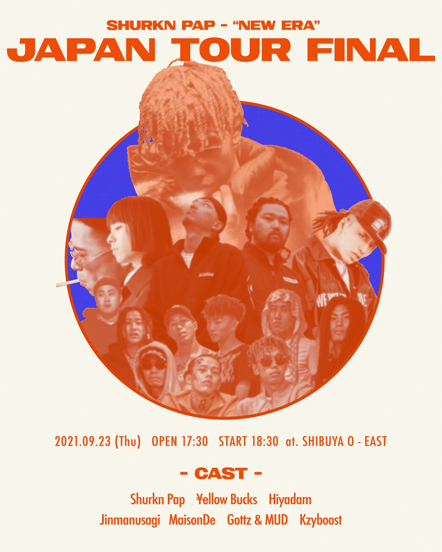 「Shurkn Pap “NEW ERA” JAPAN TOUR FINAL」フライヤー