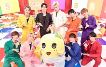 Snow Manとふなっしー。(c)TBS