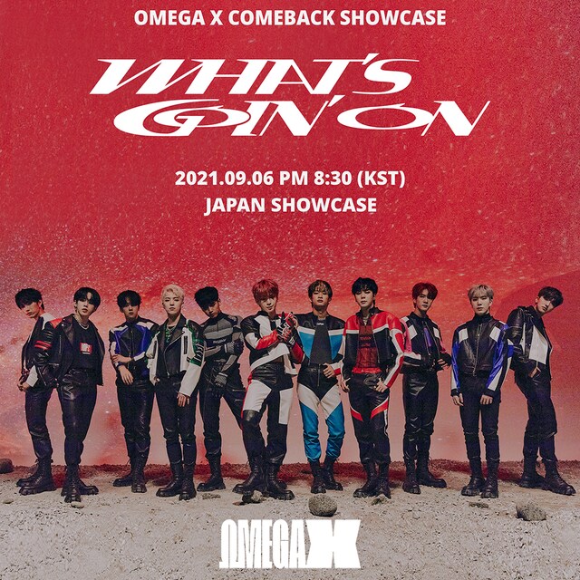 OMEGA X「WHAT'S GOIN' ON」ショーケースの告知画像。