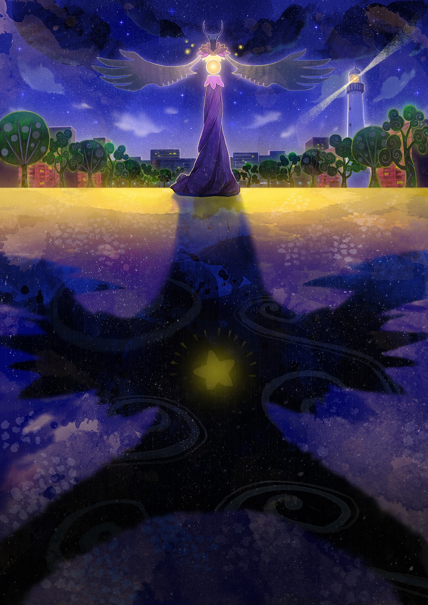 短編アニメ「夜の国」キービジュアル