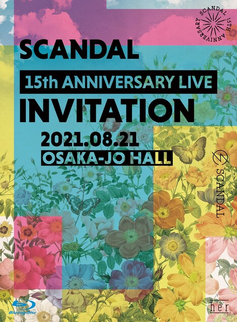 SCANDAL「SCANDAL 15th ANNIVERSARY LIVE 『INVITATION』 at OSAKA-JO HALL」Blu-ray初回限定盤ジャケット