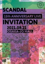 SCANDAL「SCANDAL 15th ANNIVERSARY LIVE 『INVITATION』 at OSAKA-JO HALL」DVD通常盤ジャケット