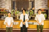 左から井口浩之（ウエストランド）、川上洋平（[Alexandros]）、浜ロン。