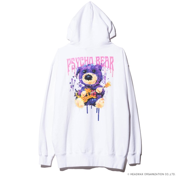 「PSYCHOBEAR Hoodie」（ホワイト）バック