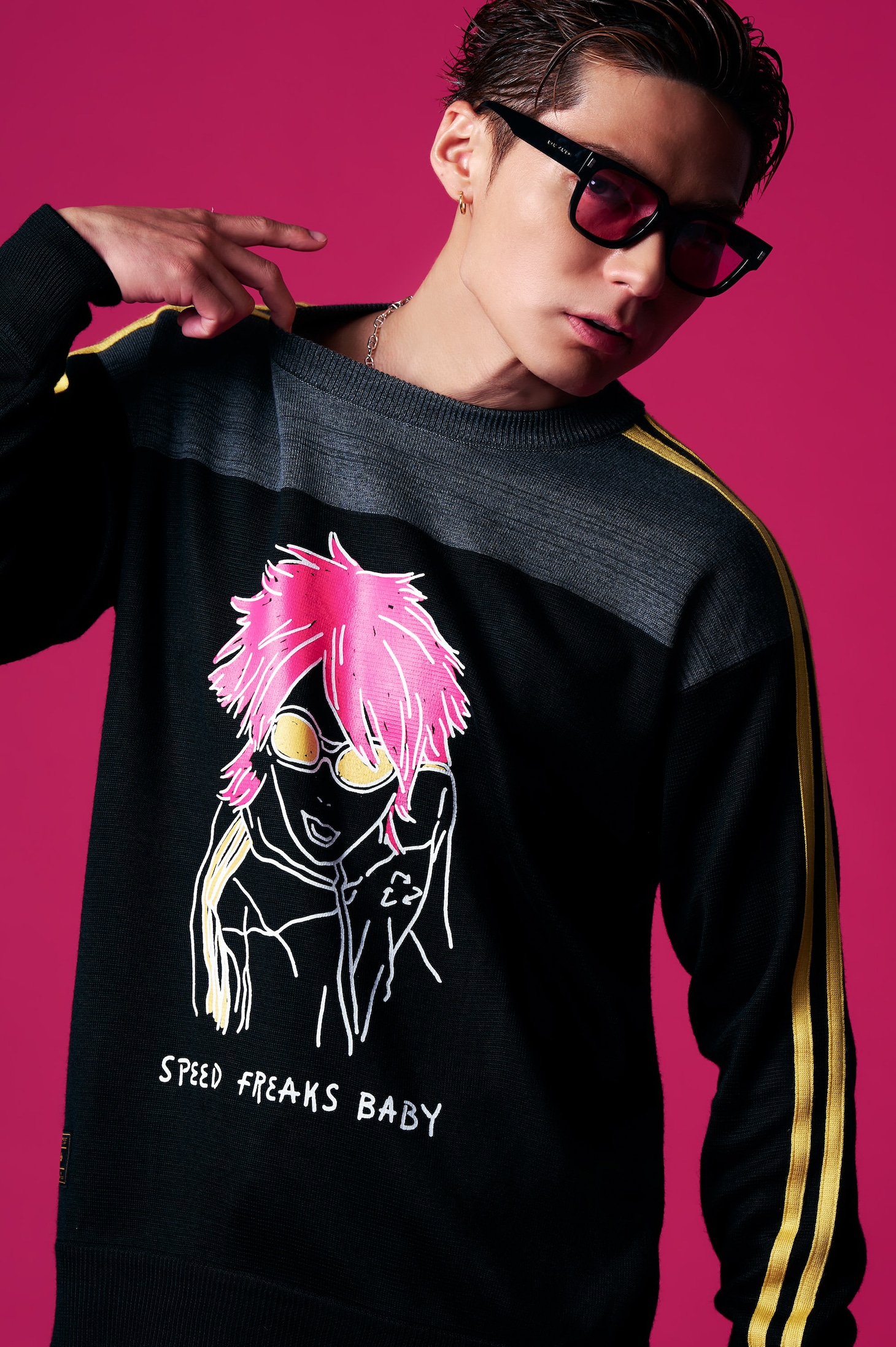 「Rocket Dive Knit」EXILE SHOKICHI着用イメージ