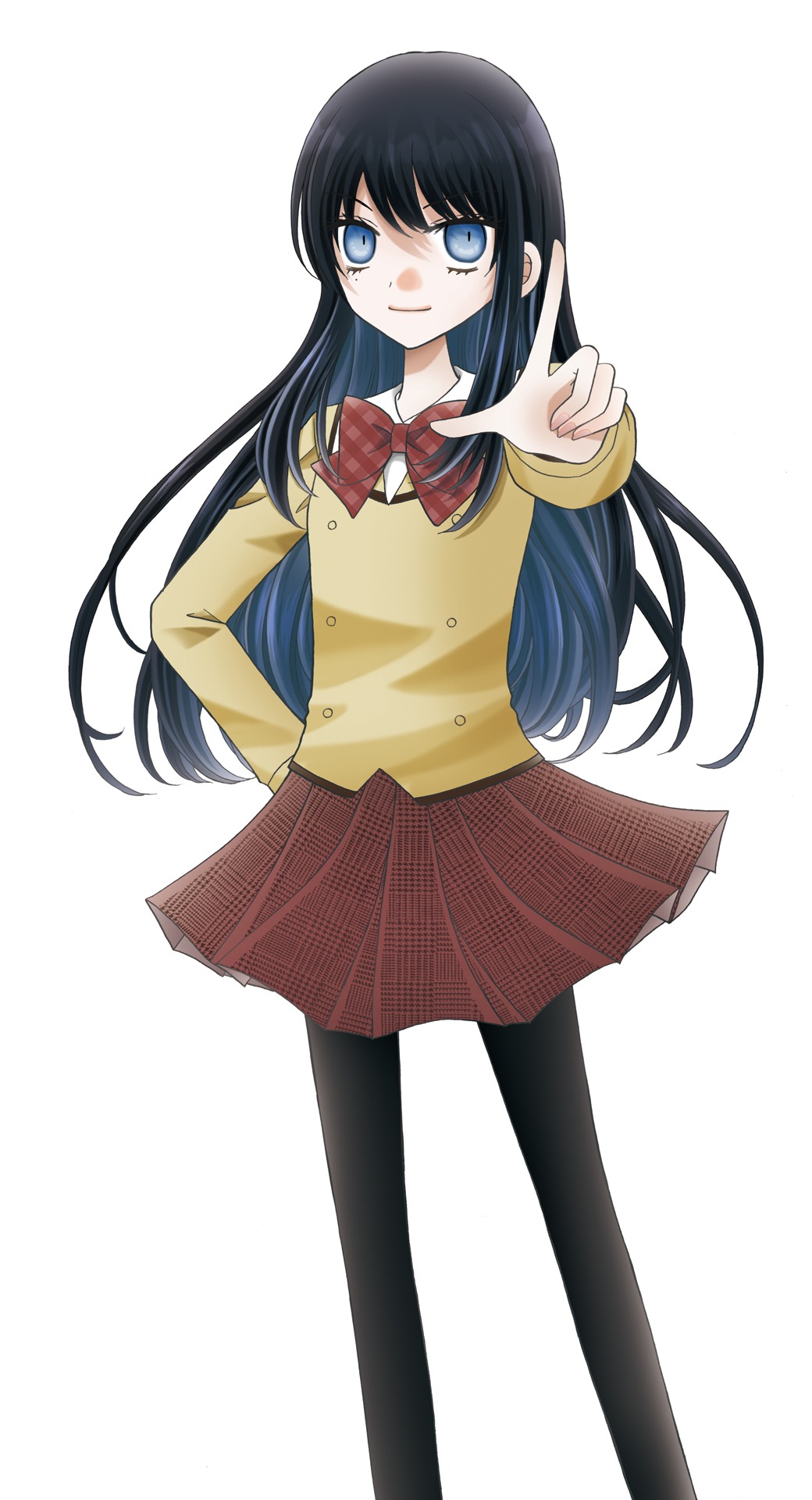 にしむらともこの描き下ろしイラスト「Adoめちゃモテ委員長Ver.」。