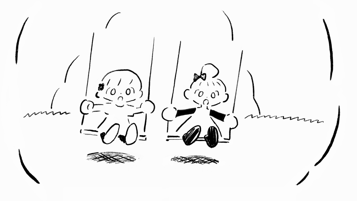 あけたらしろめが手がけた「むぎゃむぎゃ」のアニメーションより。
