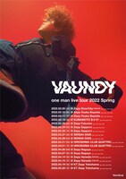 Vaundy「one man live tour 2022 Spring」フライヤー