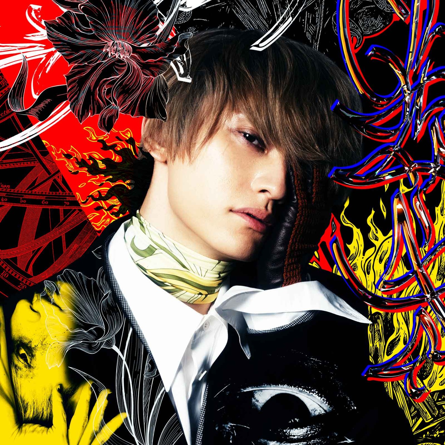 SKY-HI「八面六臂」CD＋DVD/BD盤ジャケット