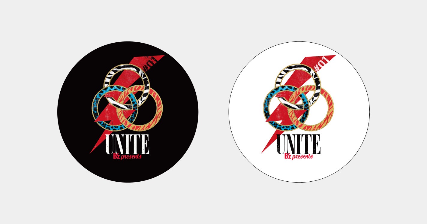 B'z presents UNITE #01 B'z本番時使用ドラムヘッド（メンバー直筆サイン入り）