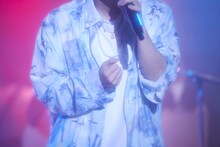 天月-あまつき-「中秋の名月 天月お月見ライブ」の様子。