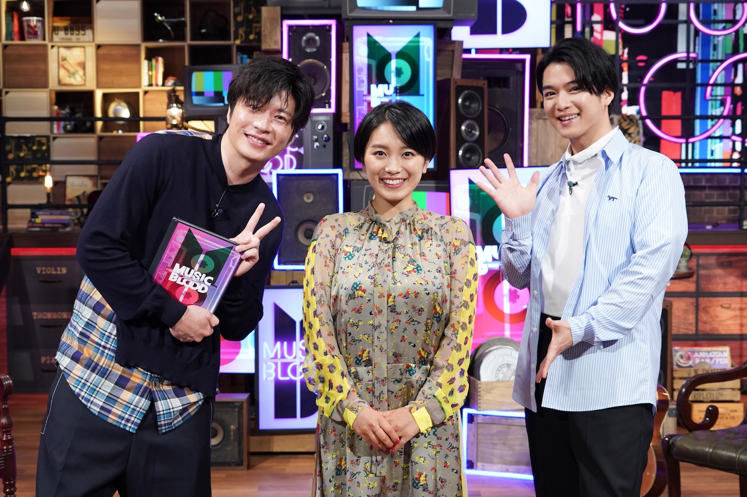 左から田中圭、miwa、千葉雄大。 (c)日本テレビ