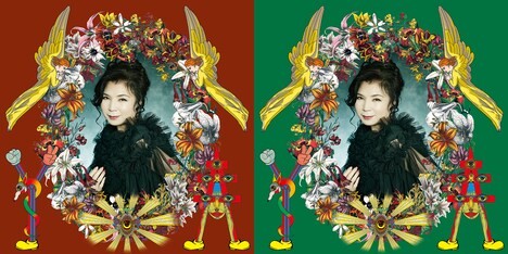 八代亜紀「八代亜紀ベストヒット 50」ジャケット（左）と「八代亜紀ベストヒット ～ニューレコーディングス＆ニューシングルズ～」ジャケット（右）。