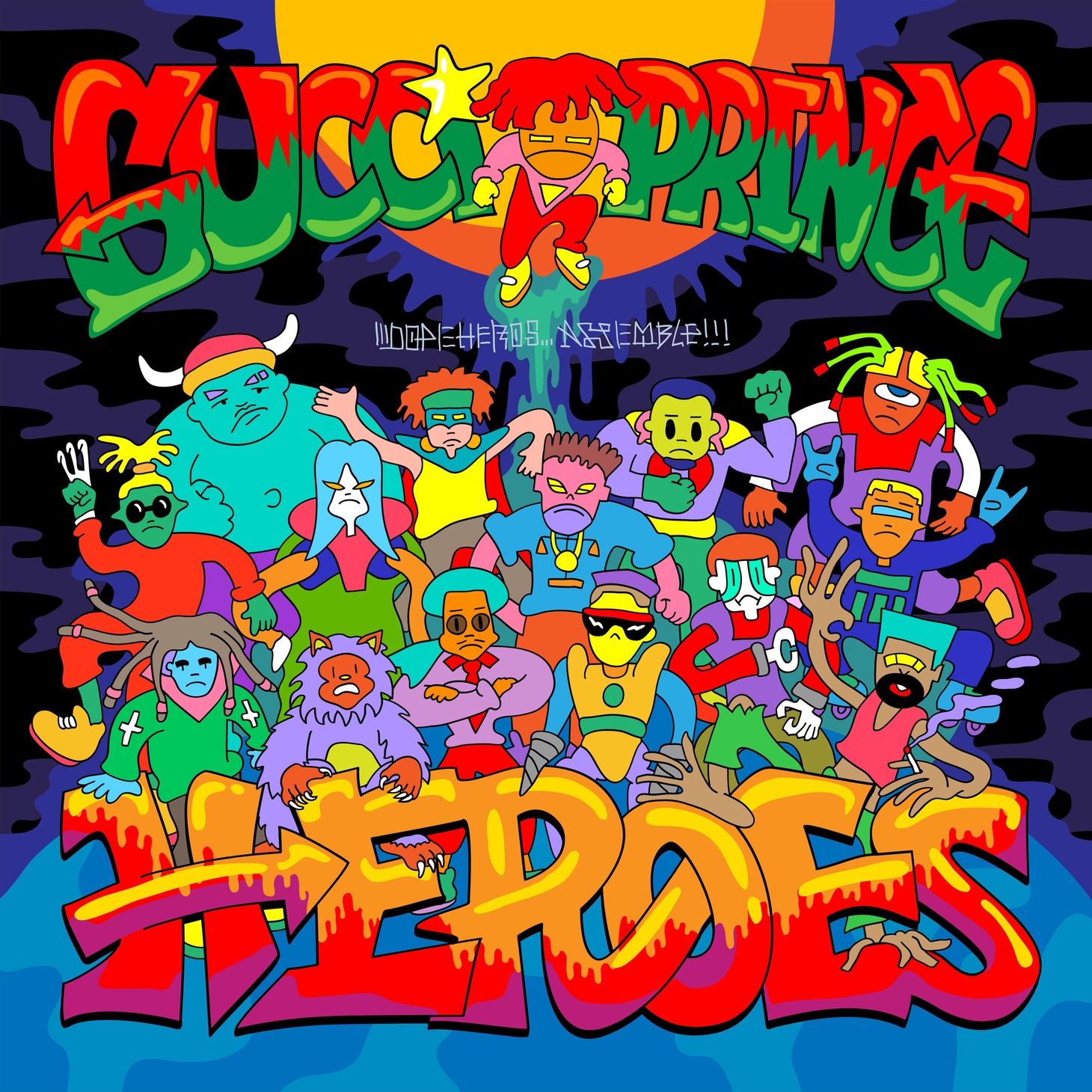 Gucci Prince「NADESHIKO（feat. KOWICHI, Merry Delo）」配信ジャケット