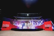 「Global Citizen LIVE」のステージに立ったBTS。(P)&(C)BIGHIT MUSIC