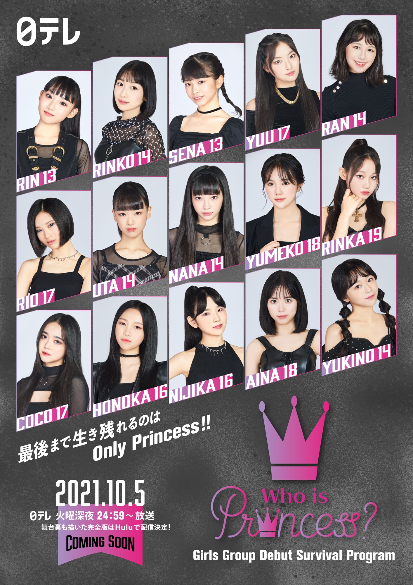 「Who is Princess? -Girls Group Debut Survival Program-」ポスタービジュアル