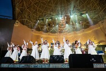 私立恵比寿中学「エビ中 秋声と螻蛄と音楽の輝き 題して『ちゅうおん』2021」の様子。