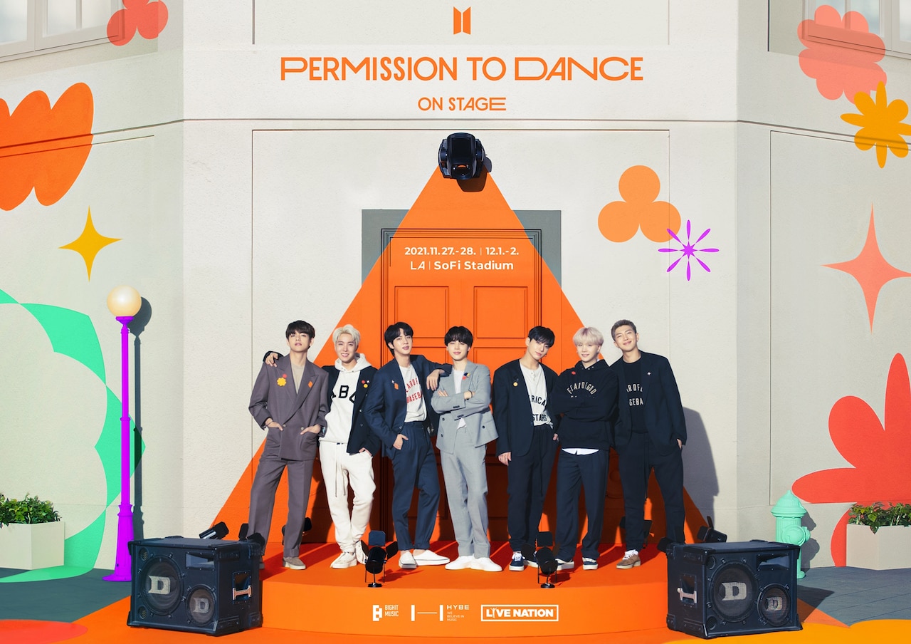 「BTS PERMISSION TO DANCE ON STAGE - LA」ビジュアル (p)&(c)BIGHIT MUSIC