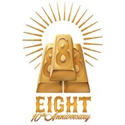 ヘアサロンEIGHT10周年記念ロゴ