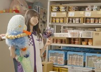 ブルボン「フェットチーネグミ」Webムービーのメイキングより。