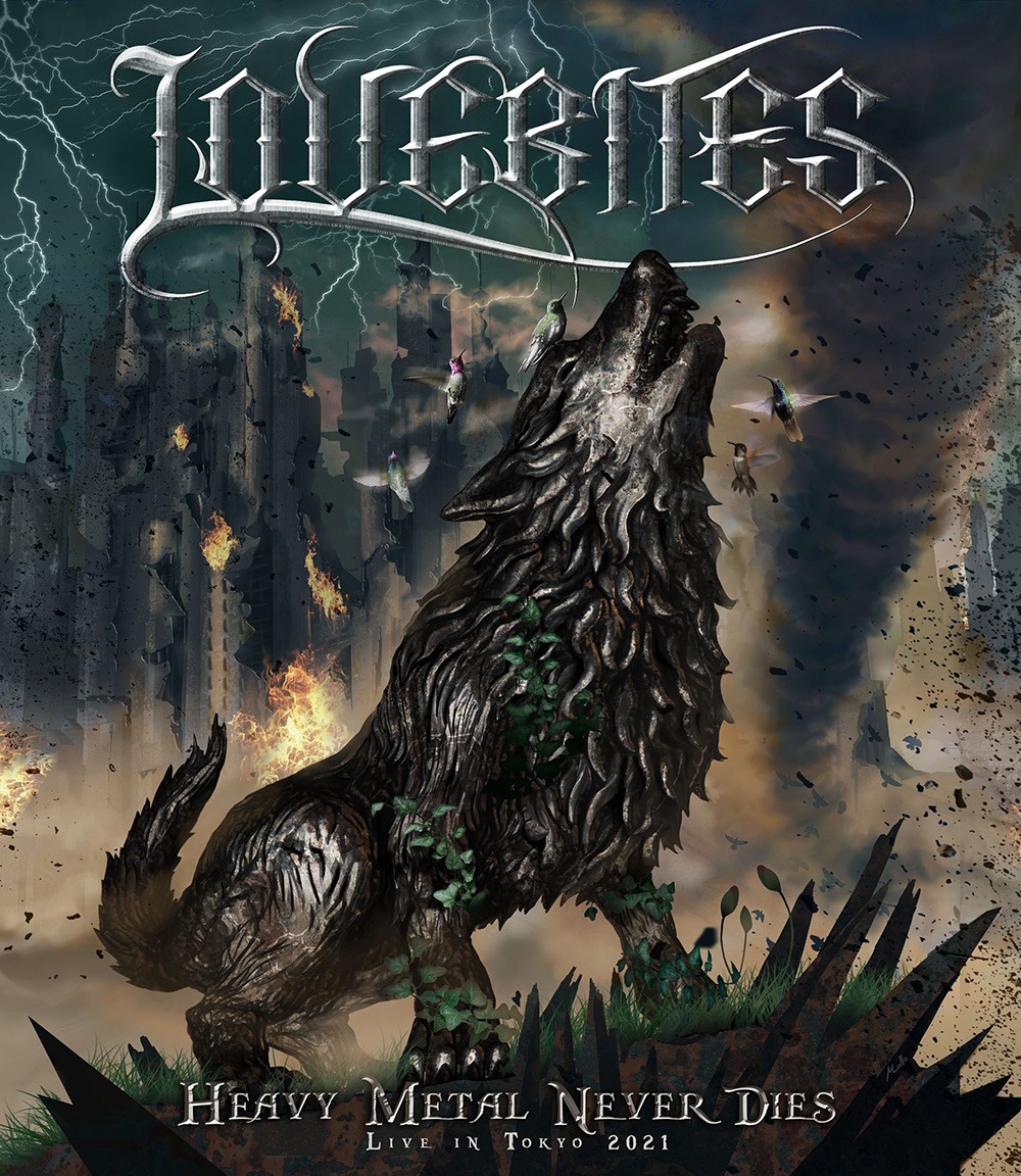 LOVEBITES「HEAVY METAL NEVER DIES - LIVE IN TOKYO 2021」Blu-rayジャケット