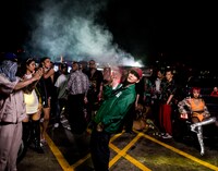 死生「ケレモ（feat. ANARCHY） ［Remix］」ミュージックビデオ撮影の様子。