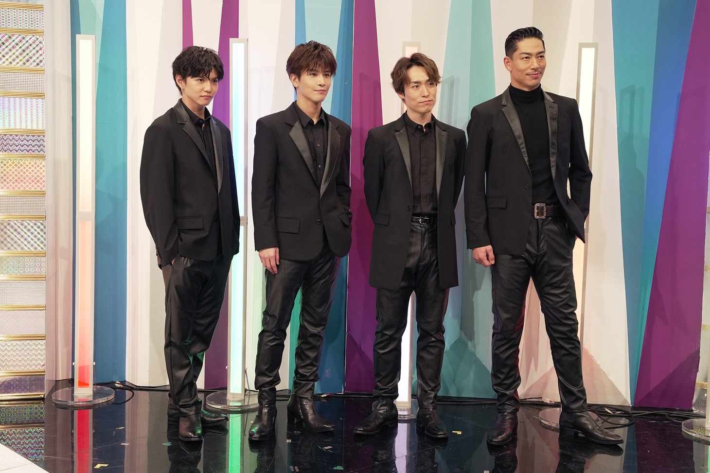 左から佐藤大樹、岩田剛典、EXILE TETSUYA、EXILE AKIRA。