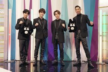 左から佐藤大樹、岩田剛典、EXILE TETSUYA、EXILE AKIRA。