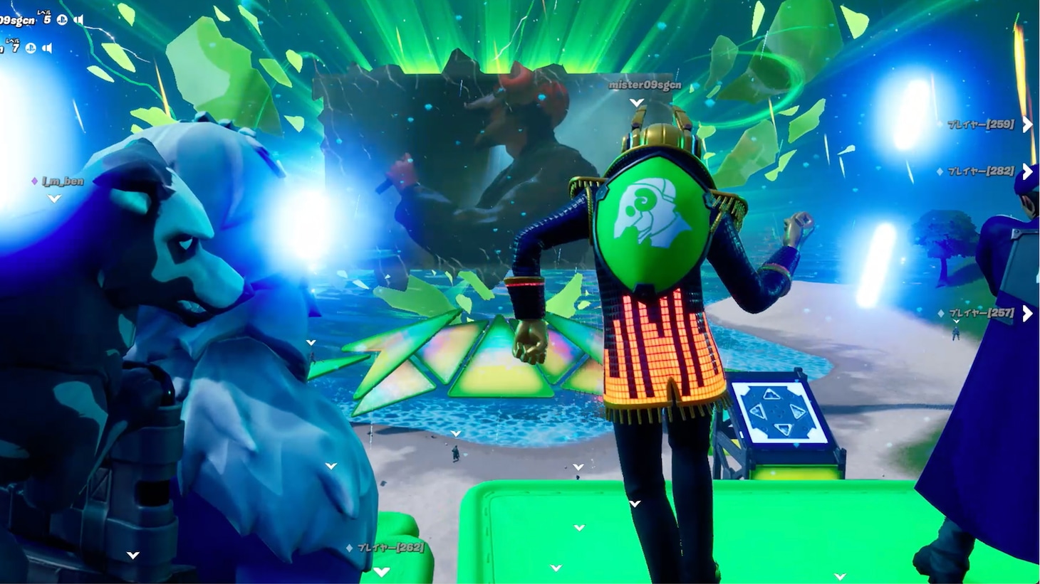 「米津玄師 2020 Event / STRAY SHEEP in FORTNITE」の様子。