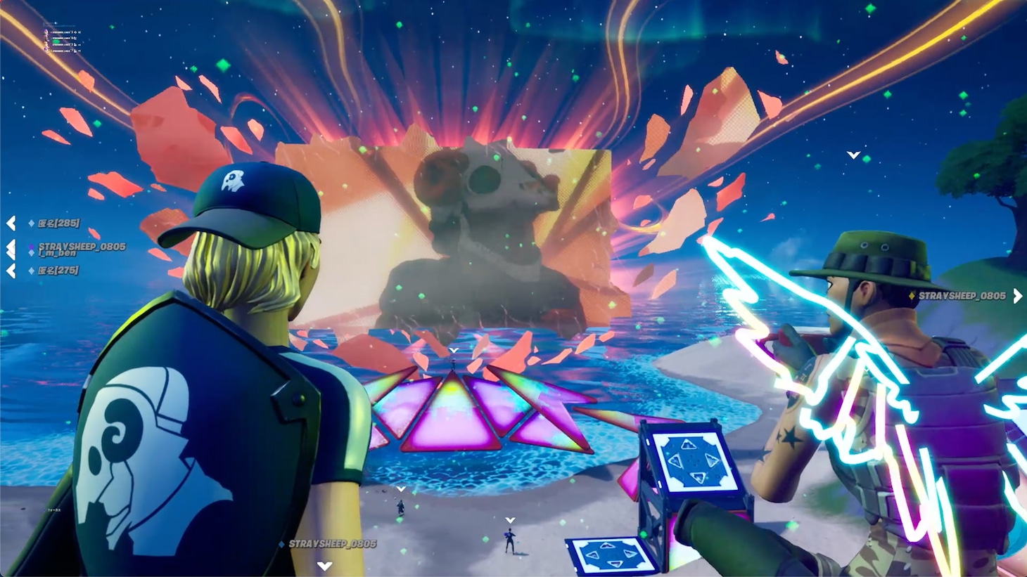「米津玄師 2020 Event / STRAY SHEEP in FORTNITE」の様子。