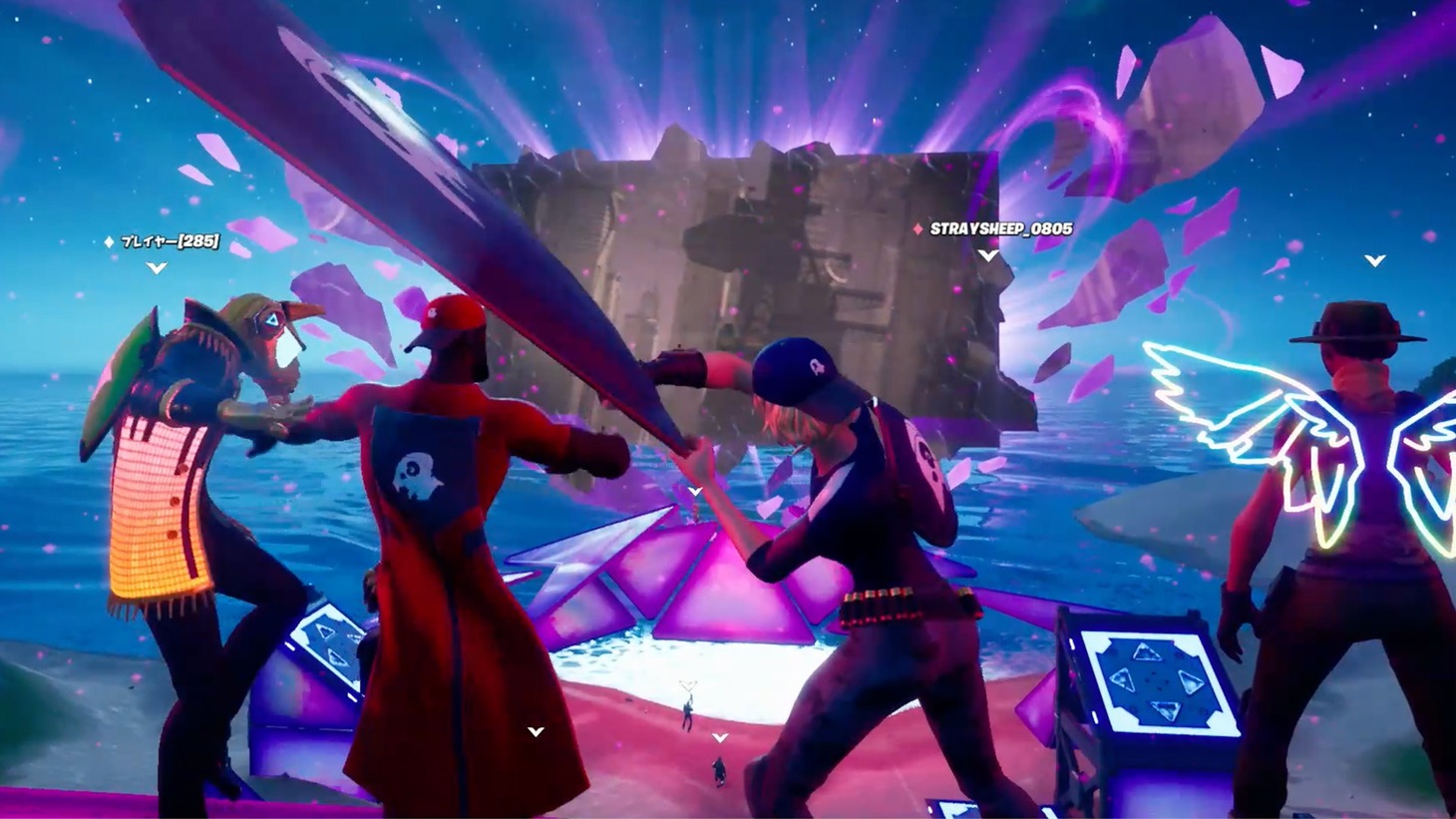 「米津玄師 2020 Event / STRAY SHEEP in FORTNITE」の様子。