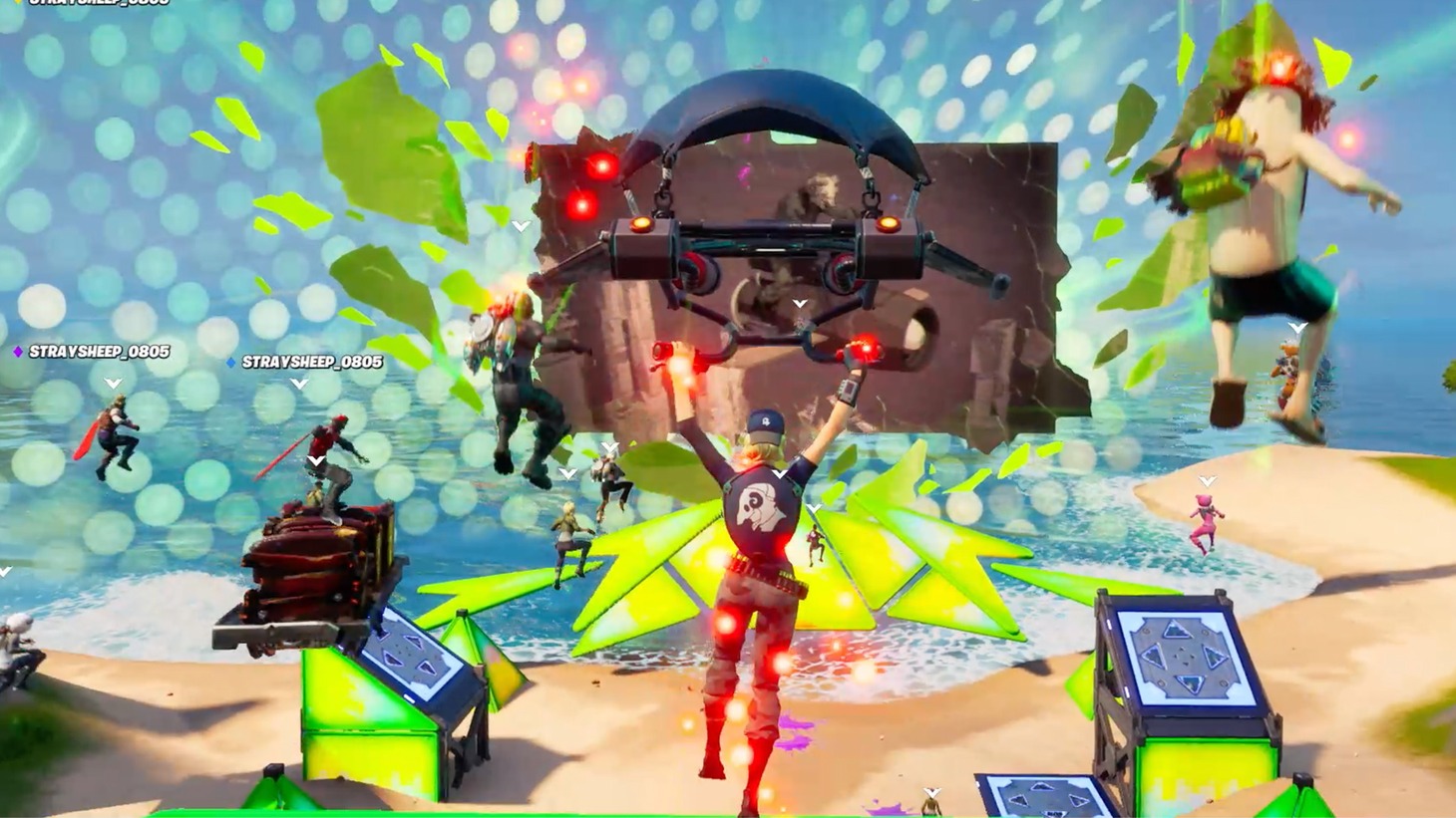 「米津玄師 2020 Event / STRAY SHEEP in FORTNITE」の様子。