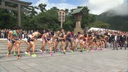 「出雲全日本大学選抜駅伝」の様子。
