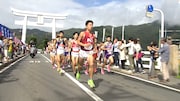 「出雲全日本大学選抜駅伝」の様子。