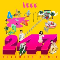 LUSS「247（chelmico remix）」配信ジャケット
