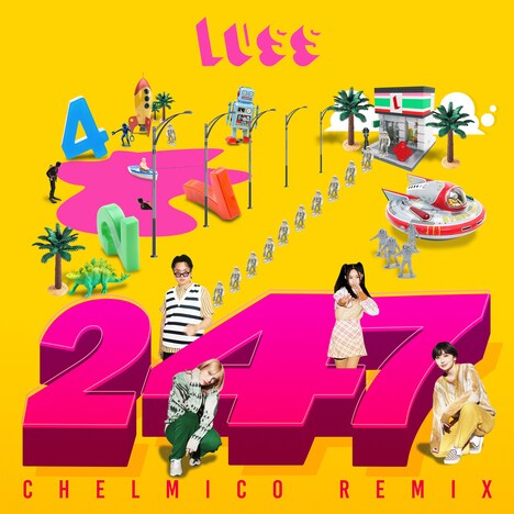 LUSS「247（chelmico remix）」配信ジャケット