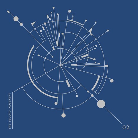 映秀。「第弐楽章 -青藍-」通常盤ジャケット