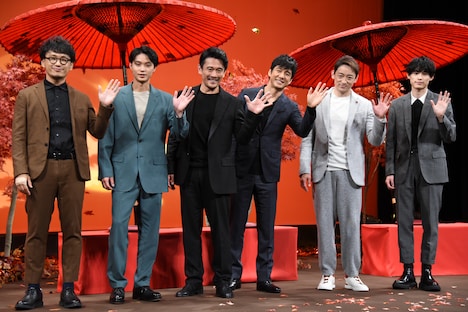 「劇場版『きのう何食べた？』」の完成報告会の様子。