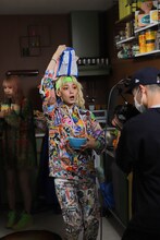 SCANDAL「one more time」ミュージックビデオ撮影のオフショット。