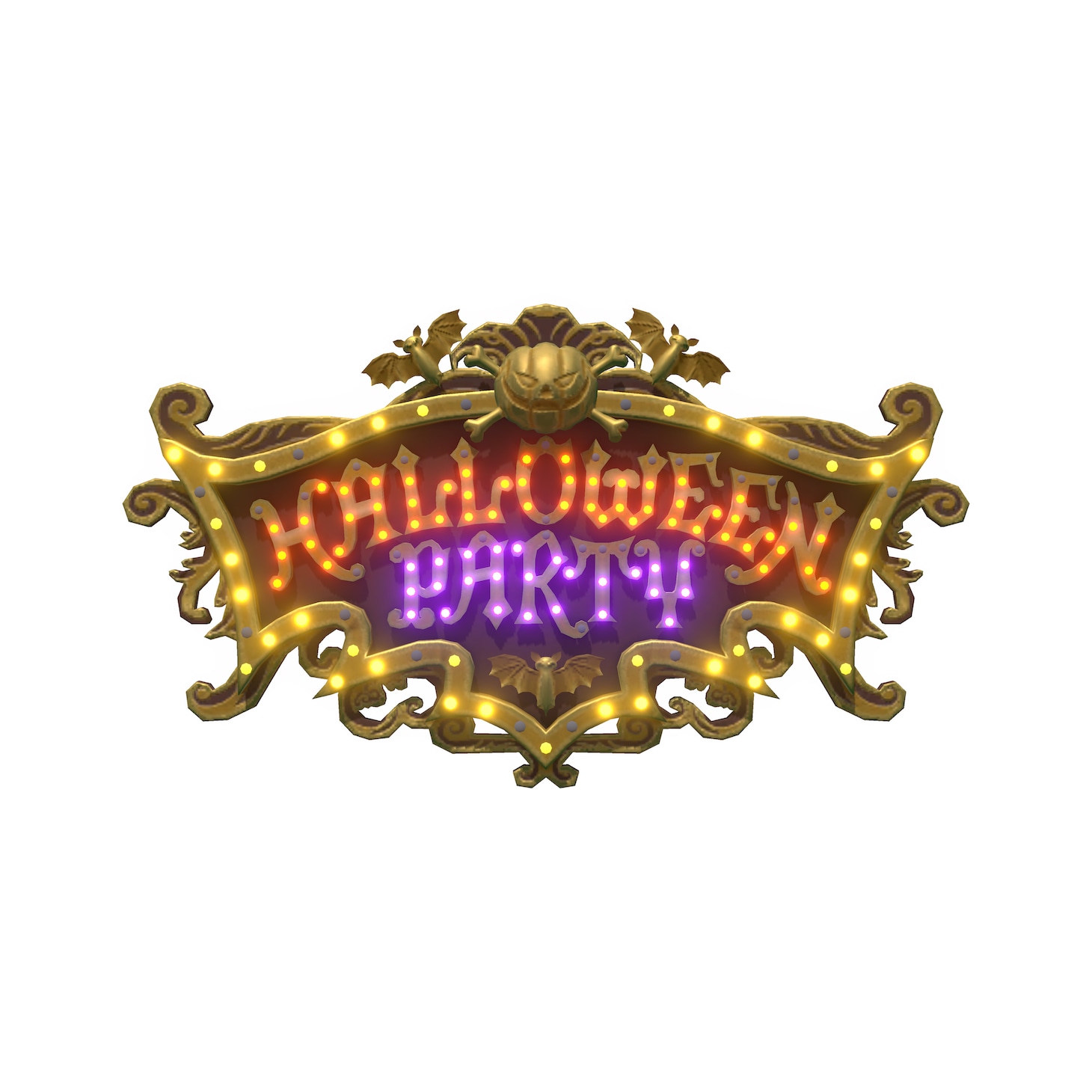 「ハロウィンリビングセット」の「ハロウィンの看板」。