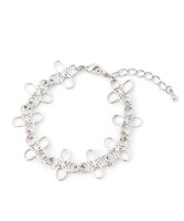 LOGO CHARM BRACELET SILVER