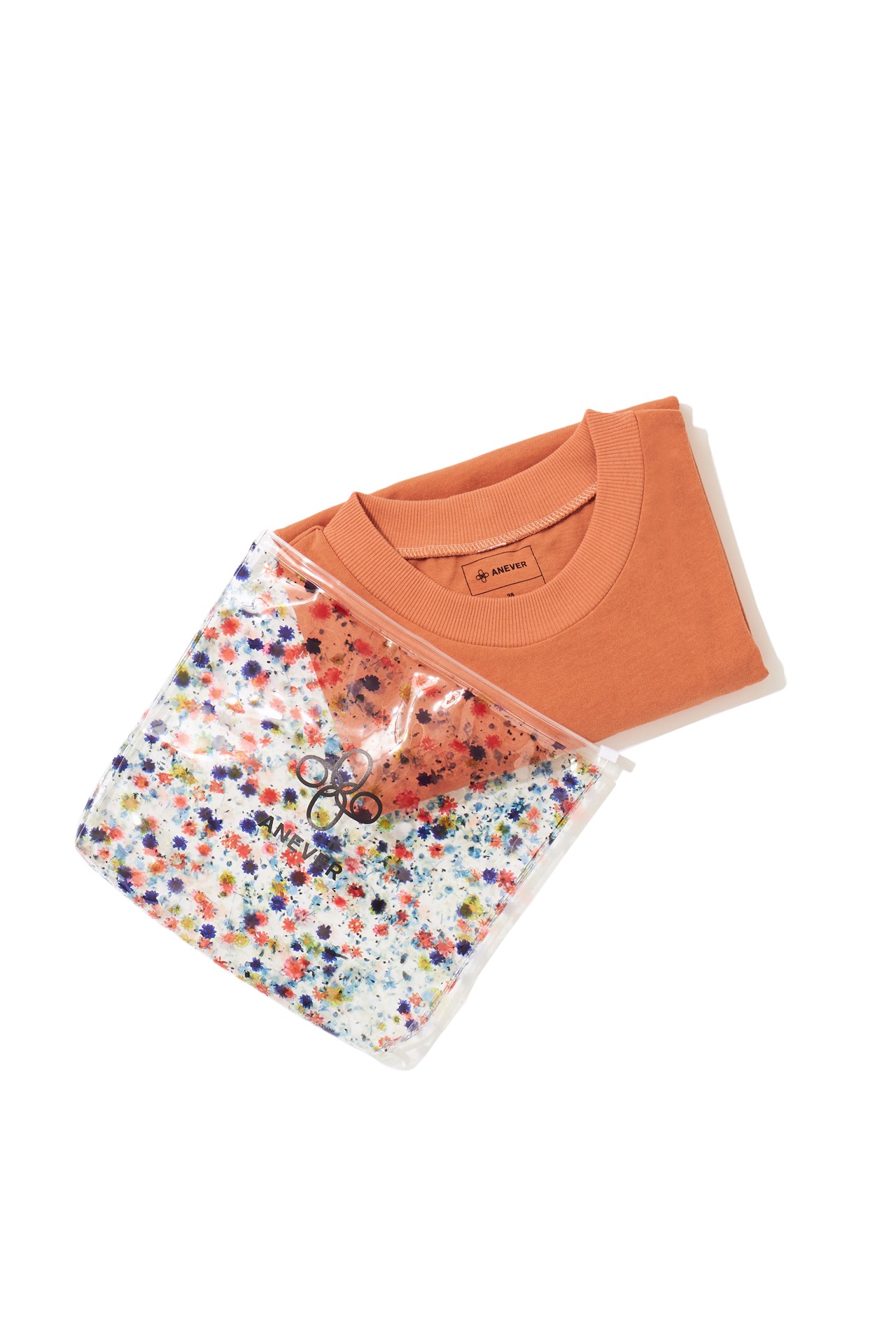 【SEDUM】T-SHIRT IN FLOWER POUCH ORANGE