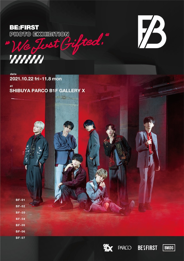 「BE:FIRST PHOTO EXHIBITION "We Just Gifted."」ポスタービジュアル