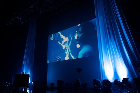 「summer dejavu」の音源に合わせて映し出された中山莉子の映像。