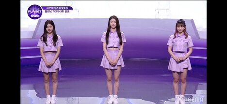 左からキム・ダヨン、シェン・シャオティン、坂本舞白。 (c)ABEMA